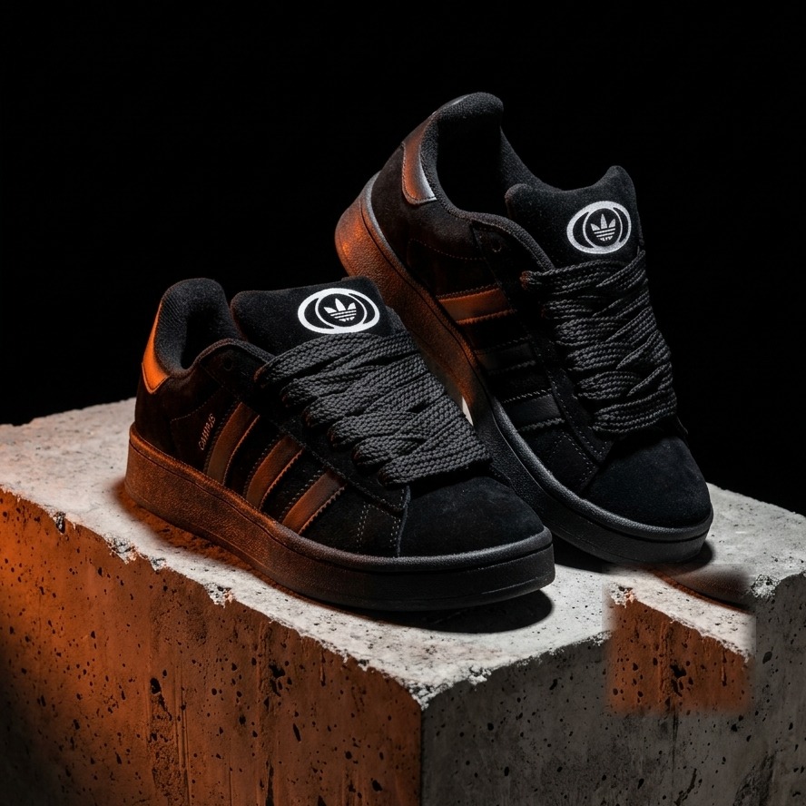 Adidas Campus Total Negras - Zapatillas